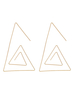 Dreieck Hoop Ohrringe Gold Spiral Ohrringe Anweisung Ohrringe