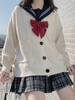 Ecru Weiß Lolita Cardigan Polyester Langarm Frühling Lolita Pullover Outwears