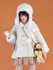 Ecru Weiß Lolita Mäntel Schleifen Polyester Zweifarbige Schleife Lolita Outwears