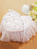 Ehering Box White Lace Perlen Strass Bögen Herzform Hochzeit Box