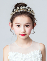 Elfenbein Blumenmädchen Headpieces Stirnband Kinder Haarschmuck