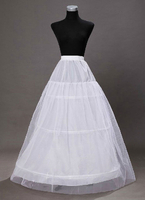 Elfenbein Hochzeit Petticoats Taft A-Linie 1 Schicht 3 Hoop Braut Petticoats