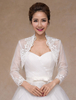 Elfenbein Semi Sheer Lace Hochzeit Braut Schal für Frauen