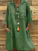 Etuikleider Übergroßes Tunika-Kleid mit Ärmeln für Frauen