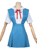 EVA Evangelion Ayanami Rei Asuka Langley Soryu Uniform Cosplay Kostüm Set