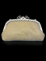 Fabelhafte Hochzeit Handtasche für die Braut mit Glitzer klein im eleganten & luxuriösen Stil und Kunstdiamanten Strass