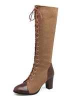 Fabelhafter Stiefel aus mit Blockabsatz