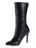 Fabelhafter Stiefel aus mit Stilettos und Reißverschluss in Schwarz