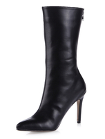Fabelhafter Stiefel aus mit Stilettos und Reißverschluss in Schwarz