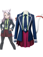Fairy Tail Carla Wendy Marvells Partnerin Hausmeisterin Schuluniform Cosplay Kostüm Set