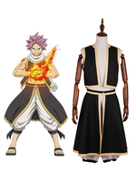 Fairy Tail Natsu Dragneel Hosen Top Sets Cosplay Kostüm Karneval Kostüm