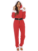 Familie Weihnachten Pyjamas für Erwachsene Polyester Strick Red Christmas Overall