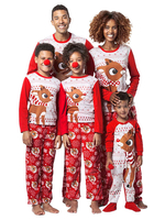 Familie Weihnachten Pyjamas für Kinder rote Hosen mit Top Faschingskostüme