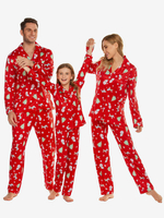 Familien-Weihnachtspyjama-Kind-Kleinkind-Weihnachtsmuster-Hosen-Oberseiten-Sets