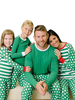 Familien Weihnachtspyjamas grün Polka Dot Print 2 Stück Faschingskostüme für Jungen