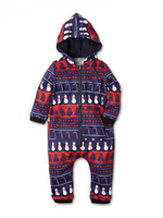 Familien Weihnachtspyjamas Lila Printed Overalls für Kinder Faschingskostüme