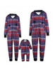Familien Weihnachtspyjamas Lila Printed Overalls für Männer Faschingskostüme