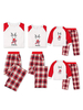 Familien Weihnachtspyjamas Rot Plaid Printed 2 Stück für Mädchen Faschingskostüme