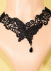 Fantastischeer Schmetterling Halsschmuck in Schwarz