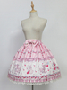 Fantastischer Lolita Rock Polyester mit Rüschen und Print in Königsblau