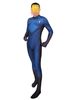 Fantastisches Vier-Cosplay-Kostüm Blauer Film Lycra Spandex-Overall Marvel-Comics-Cosplay