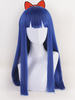 Fasching 2021 Cosplay Perücke in Blau Hitzebeständigen Faser mit Perücke Japanischer Anime 2021 Cosplay Faschingskostüme