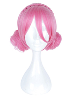 Fasching Anime Kawaii Chinese Girl Style Rosa Cosplay Perücke Faschingskostüme