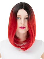 Fasching Anime Kawaii Mädchen Harajuku Style Red Cosplay Perücke Faschingskostüme