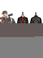 Fasching BioShock Infinite Booker DeWitt Karneval Cosplay Kostüm mit Krawatte Karneval