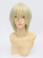 Fasching Black Butler Alois trancige Cosplay Perücke Golden kurze Perücke