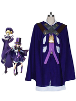 Fasching BlazBlue Spiel Kammwolle mit Überzieher&Oberteil&und Hut&und Handschuhe&Hose&und Umhang / Cape