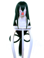 Fasching Boku No Hero Academia 2021 BNHA BNHA Tsuyu Asui Frottel Karneval Cosplay Perücke Faschingskostüme