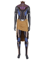 Fasching Bräunlich schwarz cosplay film outfit kunstleder schwarz panther shuri marvel comics cosplay Faschingskostüme