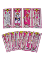 Fasching Cardcaptor Sakura Pink Clow Karte Anime Cosplay Zubehör Faschingskostüme