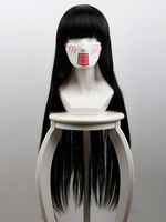 Fasching Cosplay Perücke Hitzebeständigen Faser in Schwarz mit Perücke Japanischer Anime Faschingskostüme