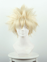 Fasching Cosplay Perücke in Beige Hitzebeständigen Faser mit Perücke Japanischer Anime Cosplay Faschingskostüme