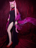 Fasching Cosplay Perücke in Rosa Hitzebeständigen Faser von Sailor Moon