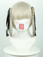 Fasching Cosplay Perücke mit Hellgolden Hitzebeständigen Faser Cosplay und Perücke Japanischer Anime Faschingskostüme