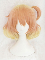 Fasching Cosplay Perücke mit Hellgolden Hitzebeständigen Faser von Macross Frontier und Perücke Japanischer Anime Faschingskostüme