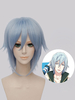 Fasching Cosplay Perücke mit Light Blue Hitzebeständigen Faser
