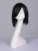 Fasching Cosplay Perücke von Naruto Uchiha Sasuke Perücke in Schwarz Hitzebeständigen Faser Cosplay mit Perücke Japanischer Anime Faschingskostüme