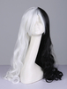 Fasching Danganronpa Monokuma Perücke japanischen Anime Two Tone Spiral Curl personifizierte Geschlecht drehen Cosplay Perücke Faschingskostüme