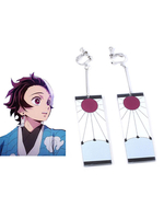 Fasching Demon Slayer Kimetsu Keine Yaiba Kamado Tanjirou Familie Ohrringe Anime Cosplay Zubehör