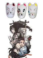 Fasching Dämonentöter Kimetsu Nein Yaiba Kamado Tanjirou Sabito Makomo Maske Anime Cosplay Accessores