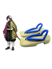 Fasching Dämonentöter: Kimetsu No Yaiba Giyu Tomioka Clogs und Socken Anime Cosplay Zubehör