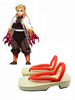 Fasching Dämonentöter: Kimetsu No Yaiba Rengoku Kyoujurou Clogs und Socken Anime Cosplay Zubehör