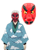 Fasching Dämonentöter: Kimetsu No Yaiba Urokodaki Saionji Tengu Maske Anime Cosplay Accessores