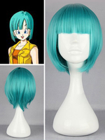 Fasching Dragon Ball Bulma Cosplay Perücke Faschingskostüme