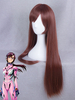 Fasching EVA New Genesis Evangelion Mari Makinami Illustrious Red Brown Cosplay Perücke