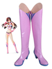 Fasching EVA New Genesis Evangelion Mari Makinami Illustrious rosa Schuhe Cosplay Stiefel